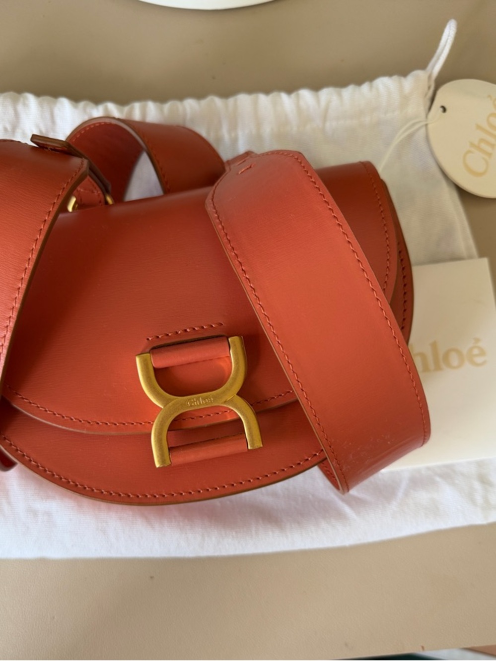 CHLOE Marcie Mini Flap Leather Crossbody - Picture 4 of 13